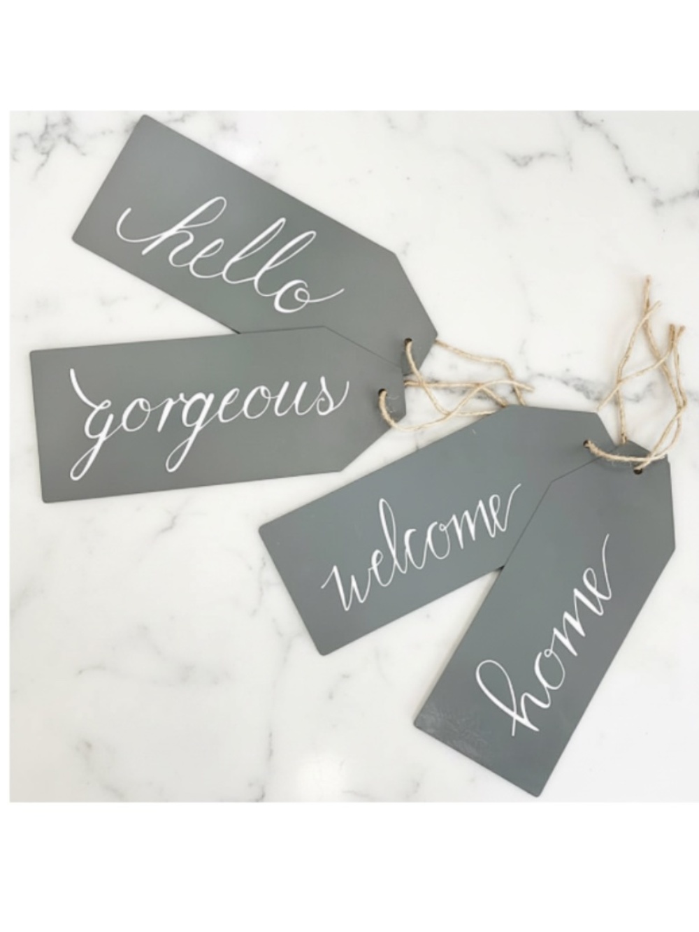 Double-Sided Welcome Door Tag